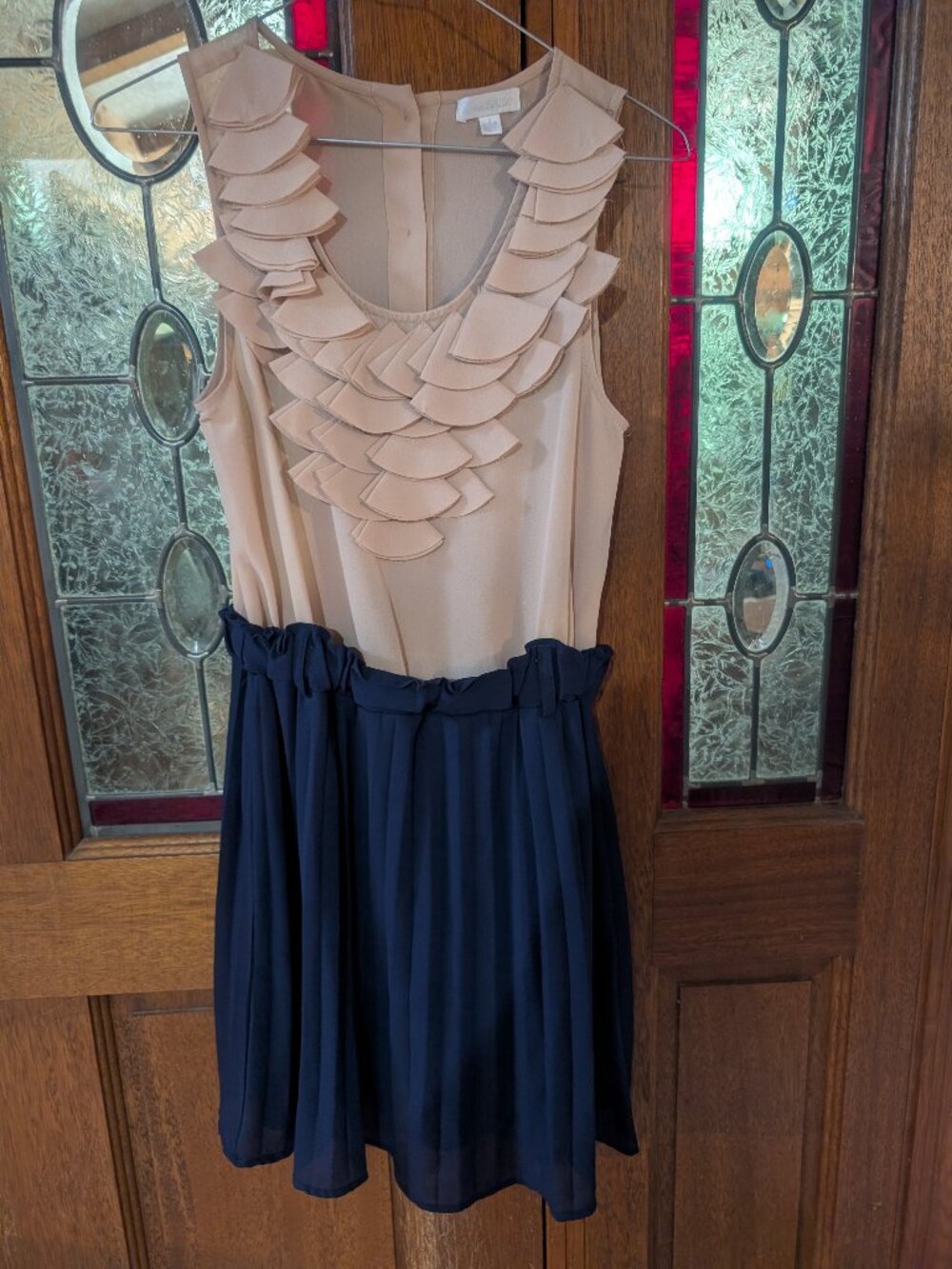 Womens vintage sleeveless mini dress, size Small